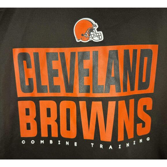 NFL x New Era Team Apparel Cleveland Browns Combine Offside Hoodie Brown Men's M - Picture 3 of 9